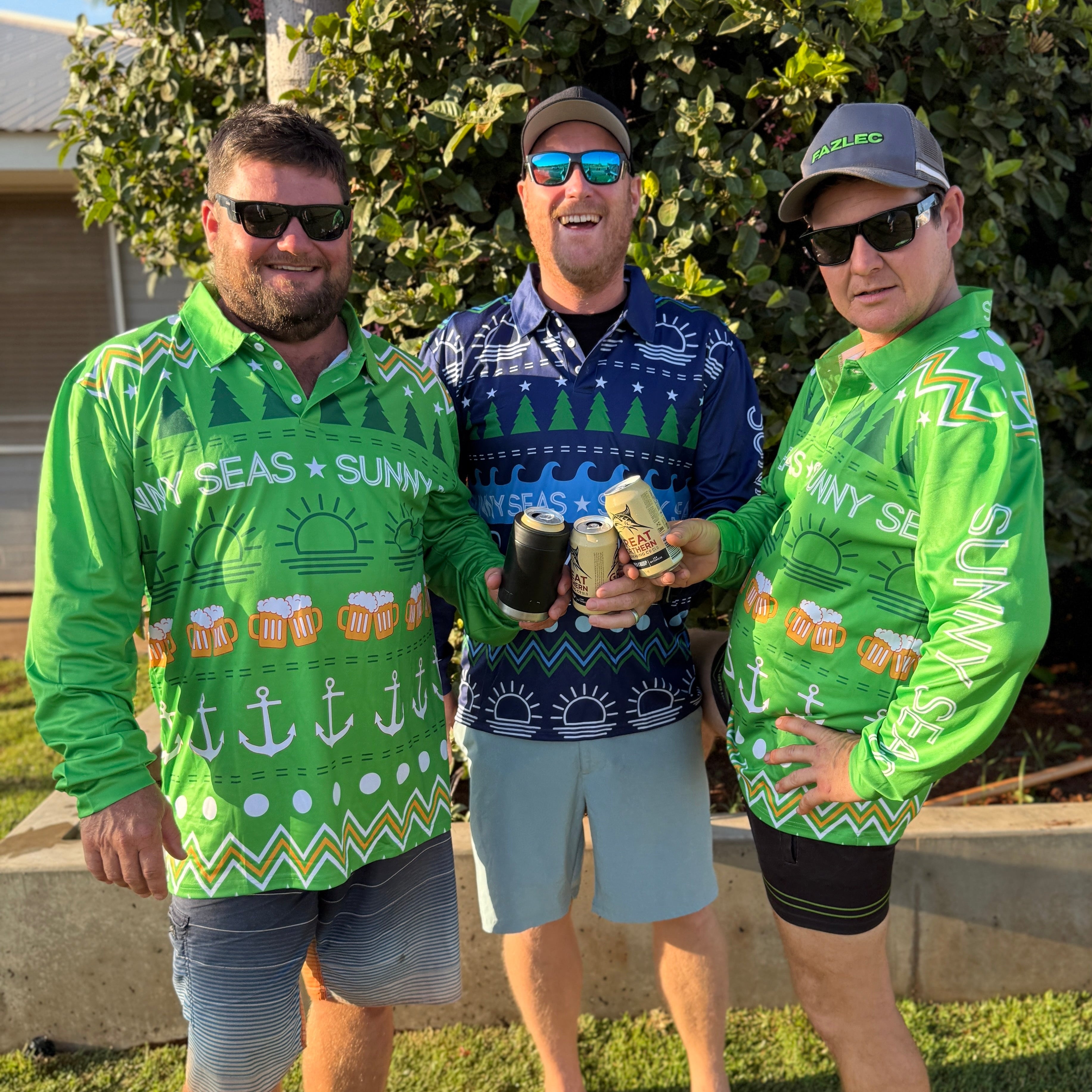 Green Christmas Beers Adventure Shirt