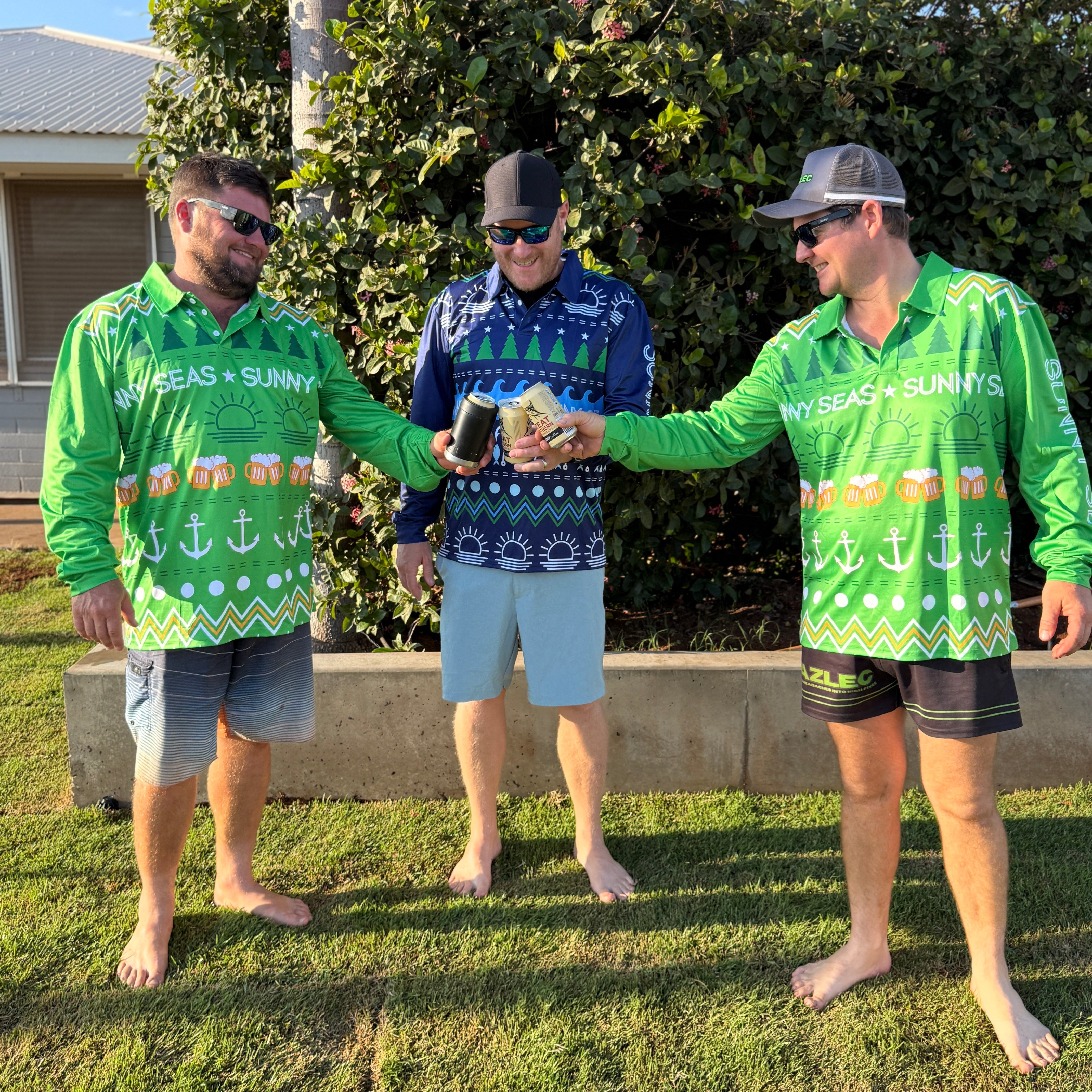 Blue Christmas Sweater Adventure Shirt